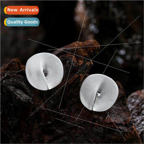 Europe delicate earrings fashion half twisted brushed wh sim