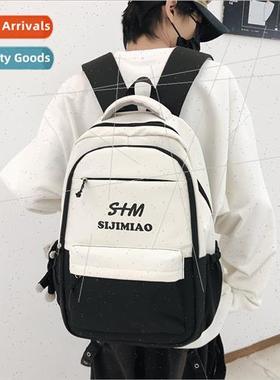 Schoolbag female junior high backpack new large-capacy lette