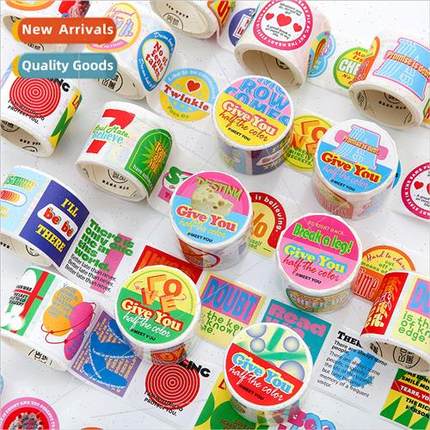 Give you half color Korea sealing stickers tape diy handbook