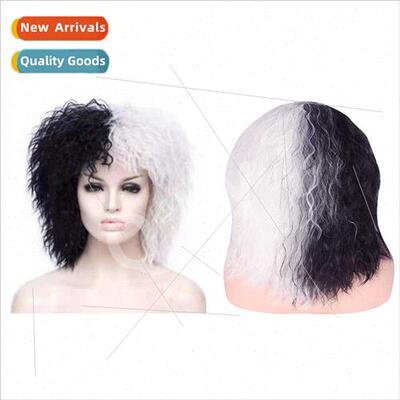 Loyal Dog Kuyla de Ville anime cos wig black whe patchwork