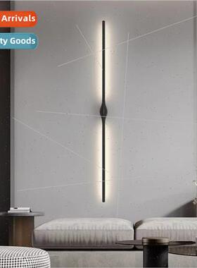 Minimalist long led wall lamp living room background wall en