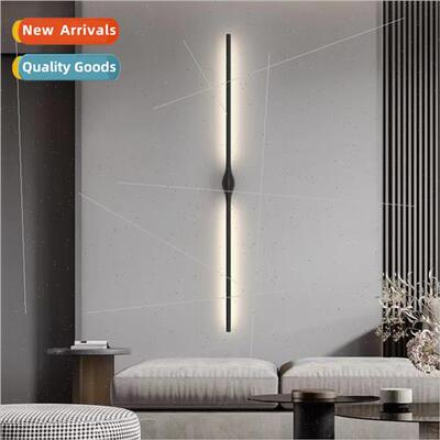 Minimalist long led wall lamp living room background wall en