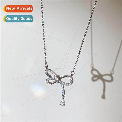 Koreabow necklace female tassel water drop simple Mori colla
