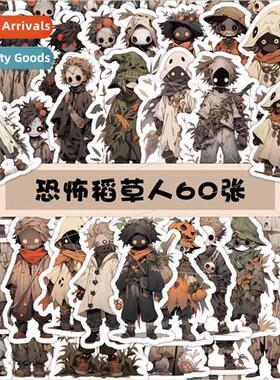 60 horror scarecrow stickers gothic  creepy teenager cell ph