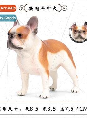 Solid wild animal model children bulldog pet dog hpuppet pla