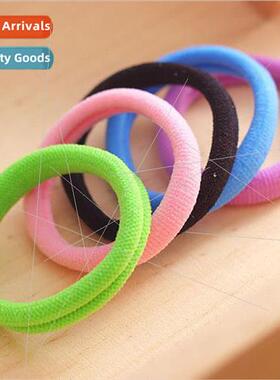 Korea towel hair bhigh elasticy seamless hair rope leather b