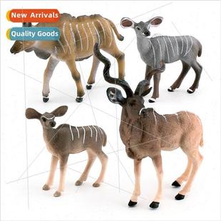 African wildlife twisted antelope desk mulation model jungle