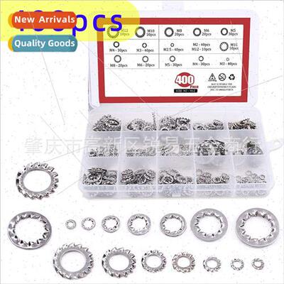 400pcs box M2-M12 specification 304 external teeth internal