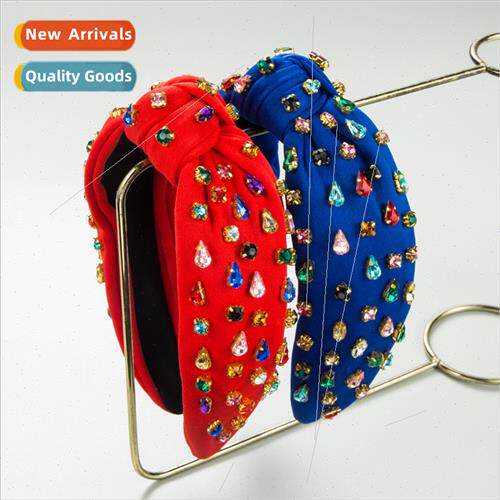 Hair bands Europe retro baroque inlaid colorful diamond head