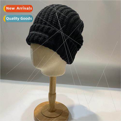 High- autumn winter patch pile cap big head circumference wo