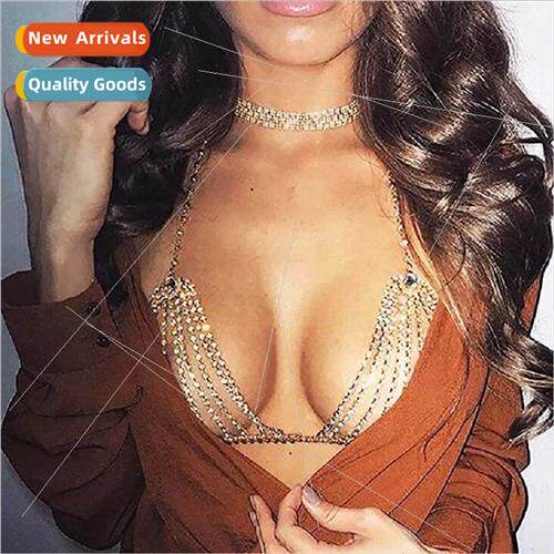 Europe Rhinestone Women Bra Chain Rhinestone Body Sexy Body