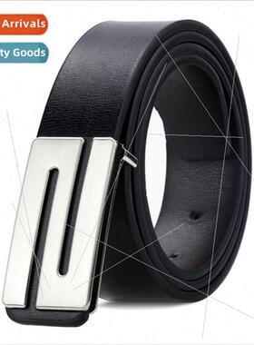 2018 New Men Belt Fashion S Buckle Whe Collar Belt Youth Stu