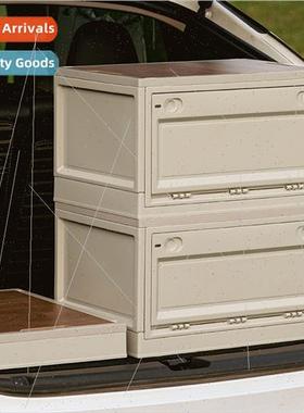 Outdoor camping oversized folding storage box wh rollers woo