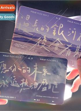 Translucent postcard emotional cache record text hidden word