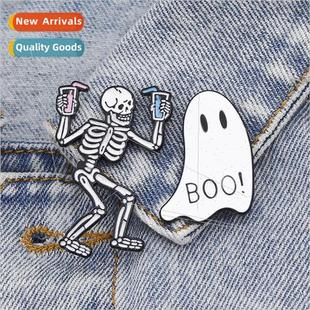 skull States BOO ghost man fun Halloween retro Uned Europe