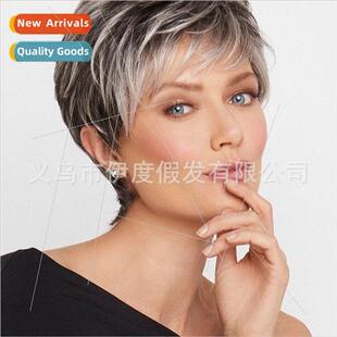 Europe Fashion Women Black o Short  Bobble Head Cover Chemic