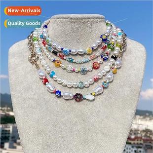 daisy glazed beaded Europe female jewelry necklace fashion
