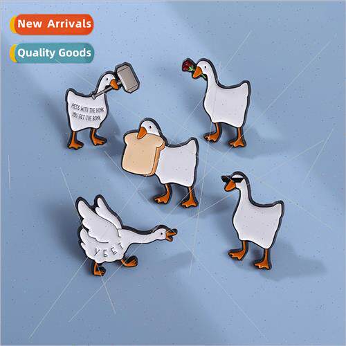 New cartoon animal badge cute duck big whe goose shape fun m