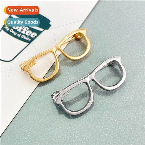 Creative eyeglasses brooch simple design hollowed out eyegla