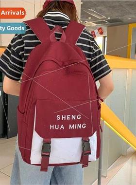 Japan work schoolbag female Korean large-capacy color collis