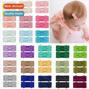 Hair Clip Wrap Candy Europe Children Color Bow Mini