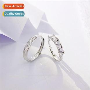 Couple Rings Holiday New Gir Fashion lver che Festival Pair