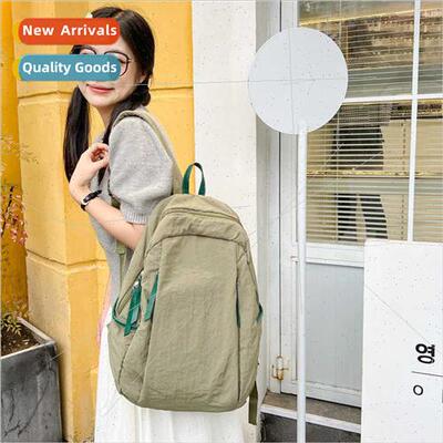 new nylon large-capacy shoulders backpack female ins campus