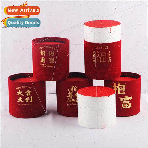 Mini Bucket Fortune ngle Round Celebration Box Red Fortune n