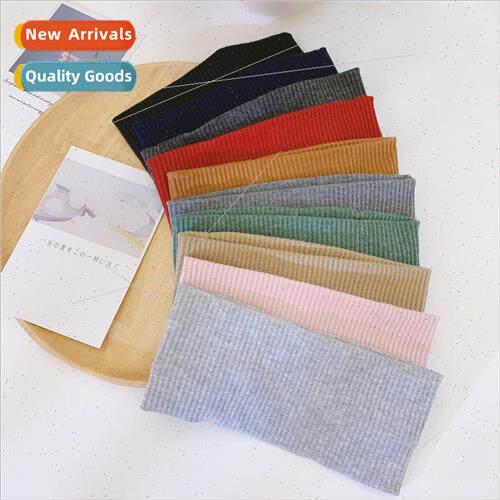 Knted HairbWomen Autumn Winter Wash Woolen HeadbSolid Color
