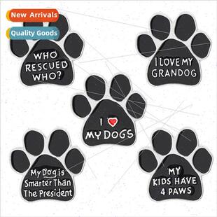 Accessories Creative dog paw footprint brooch I love my dogs