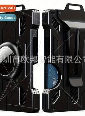 RFID Tracker Metal Cred Card Holder Bag Men Wallet Transpare