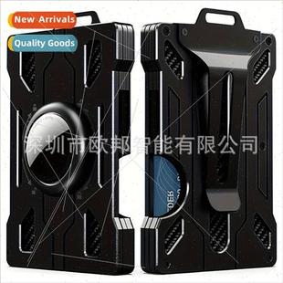 Cred Card Wallet Tracker Transpare Men Metal Bag RFID Holder