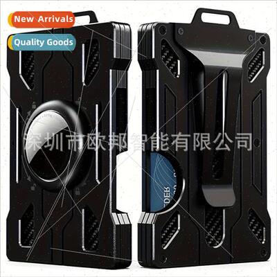 RFID Tracker Metal Cred Card Holder Bag Men Wallet Transpare