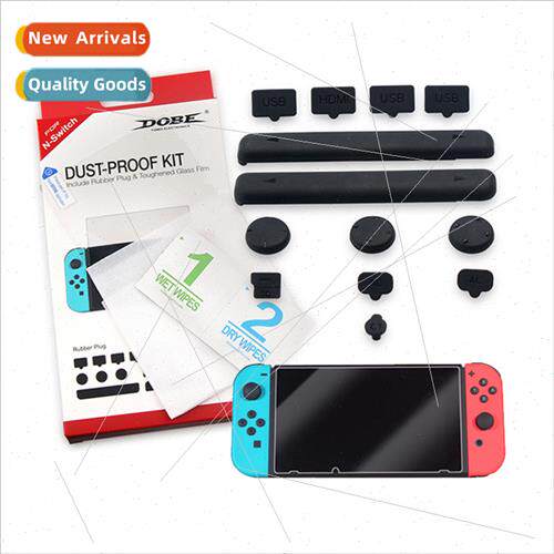 SWITCH Dust Plug + Tempered Film Set swch Game Console Dust