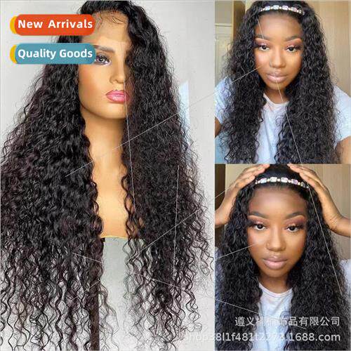 Front Lace Wigs Europe Wigs Women African Small Curly Long C