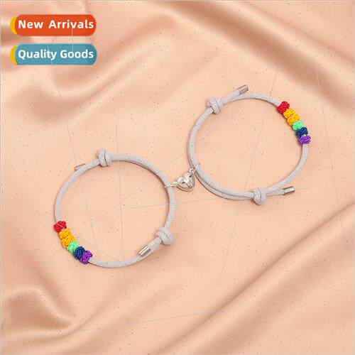 Europe new fashion love magnet couple bracelet a pair men wo