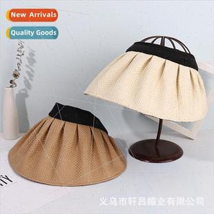 sunscreen hollow brim versatile outd large vinyl hat new top