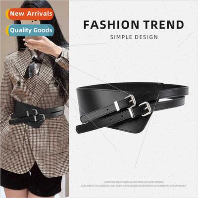 Women belt leather wide hundred sweater jacket skirt decorat
