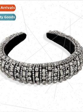 Europe fashion inlaid rhinestone headband set shoot runway h