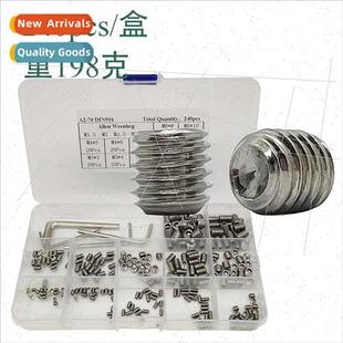 Hexagon Socket Set 240pcs Concave Steel Screws End Stainless