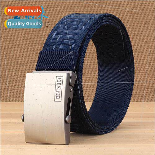 Nylon Belt Men Canvas Belt Youth Student Korean Automatic Bu