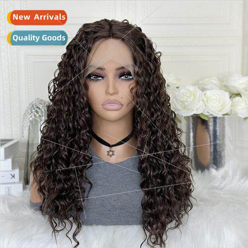 Wigs Europe Women Front Lace Chemical Fiber Head Covers Brow