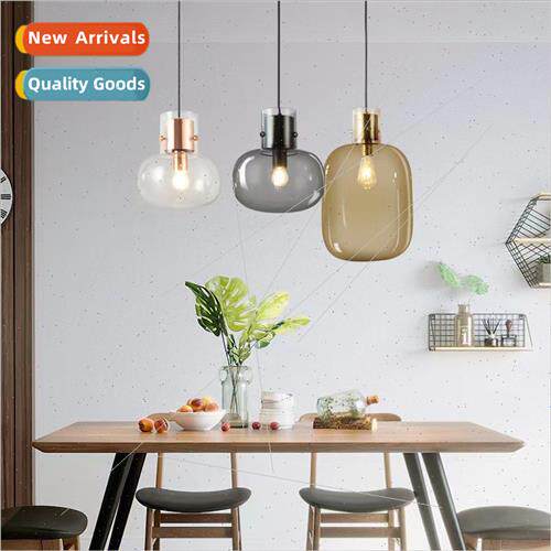 -modern minimalist new creative glass chandelier study dinin
