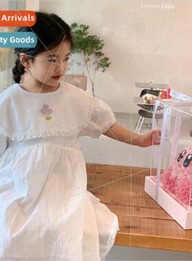 Korea girls 23 summer dresses childrens 适用eign- Korean  of