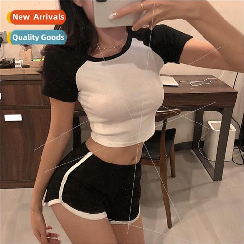 Cotton short-sleeved t-shirt women sexy top 2021 summer new