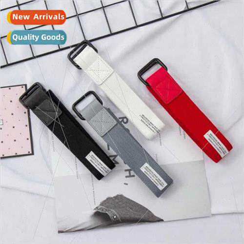 Korea simple leisure canvas belt men women universal double