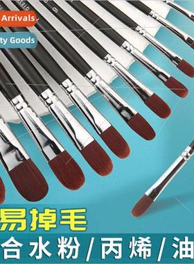 G1630 Nylon Gouache Brush Burgundy Duck Tongue Acrylic Color