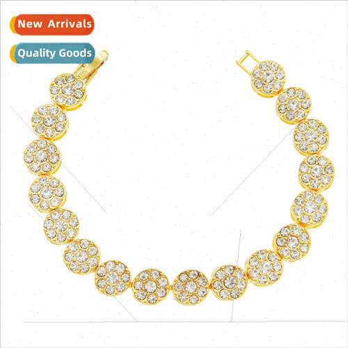 Europe full diamond plum-shaped men bracelet hipster cool ni