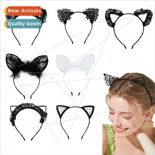 cute cat rabb hollow sexy band hair ears lace Cartoon