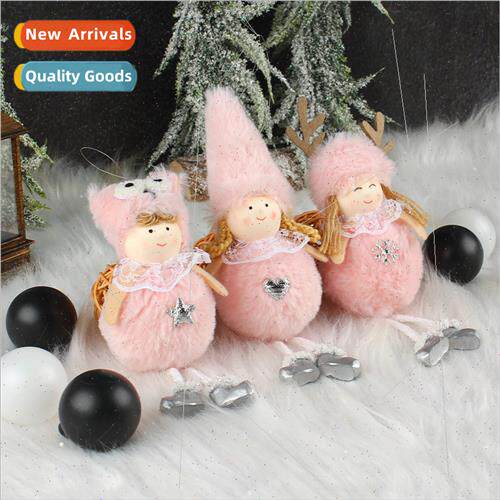New long-legged doll Christmas e pendant cute plush angel do